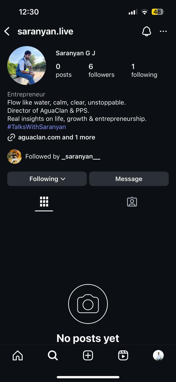 Personal Branding before screenshot