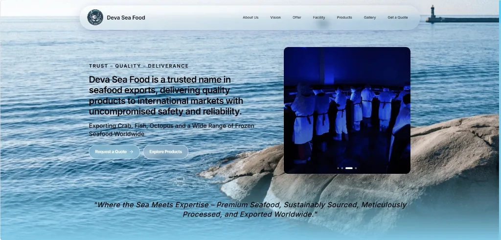 Deva Sea Food project preview