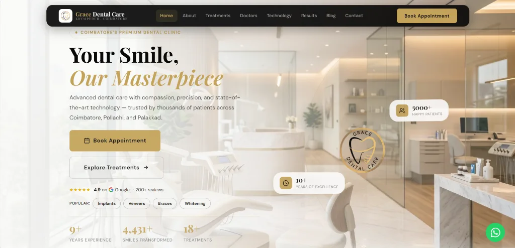 Grace Dental Care Kovai project preview